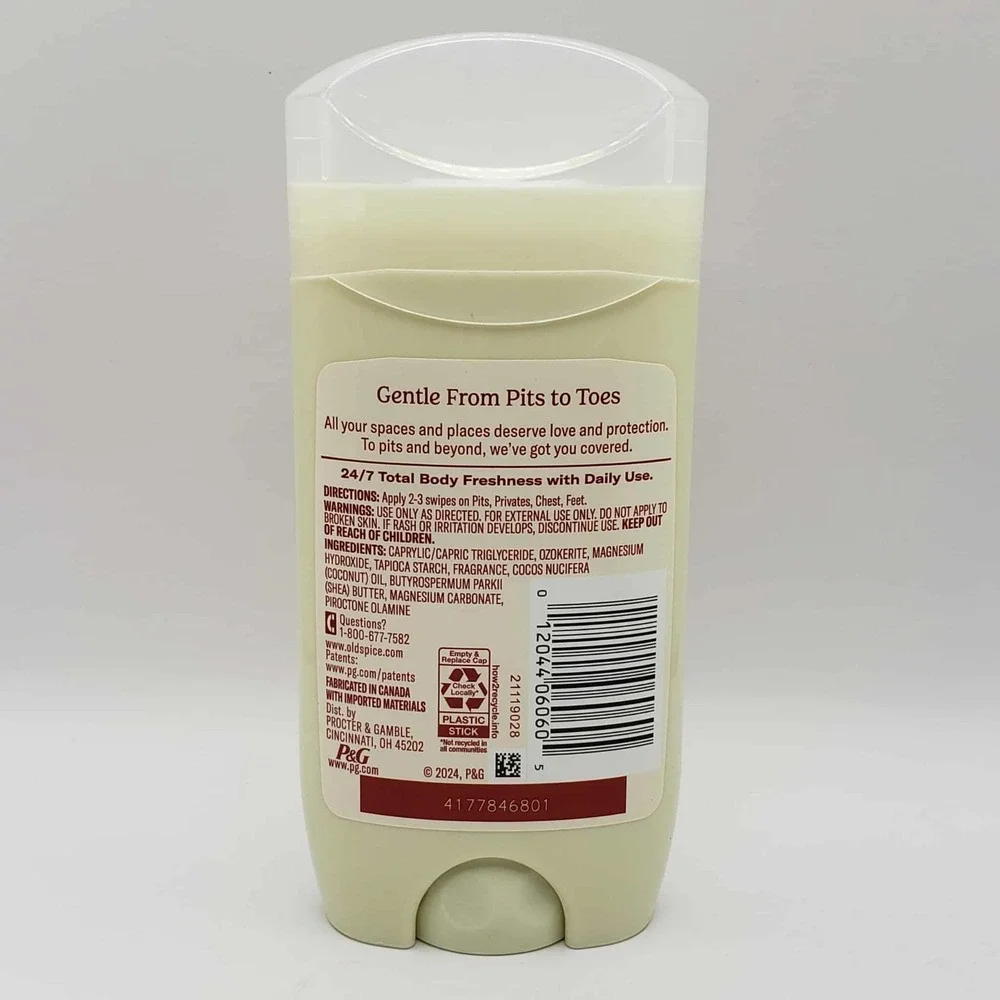 Old Spice Fiji Scent of Coconut & Palm Trees Total Body Deodorant 3 oz - 2 Pack